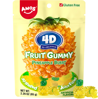 AMOS - 4D Gummy Pineapple Burst 65g